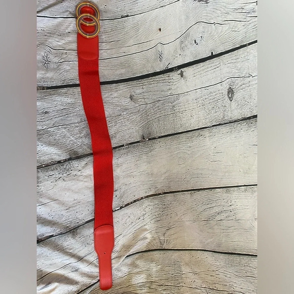 Accessories - 5/$20 Women’s Fine Beltox Elastic Waist‎ Belt Double Rainbow Red 29 inches